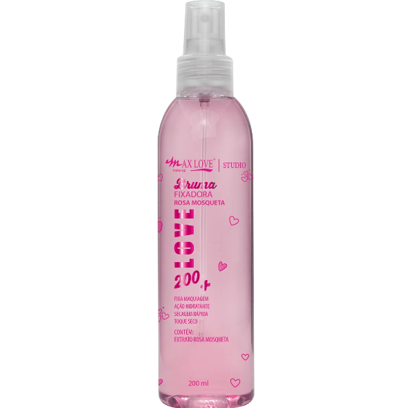 BOX BRUMA FIXADORA ROSA MOSQUETA 200ML ( BOX COM 6 UNIDADES ) - MAX LOVE - Imagem 2