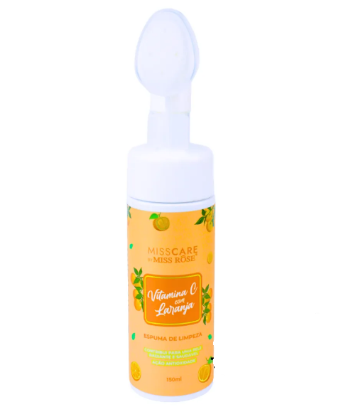 ESPUMA DE LIMPEZA LARANJA COM VITAMINA C 150ML - MISS ROSE - Imagem 3