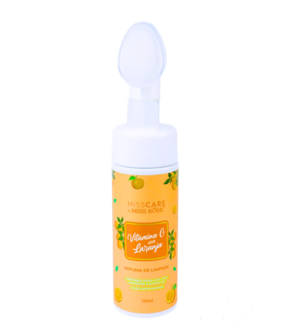 ESPUMA DE LIMPEZA LARANJA COM VITAMINA C 150ML - MISS ROSE