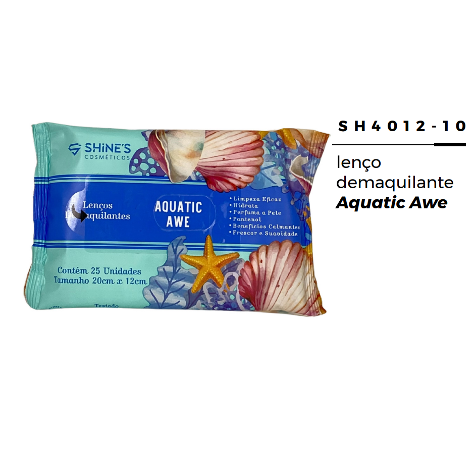 LENCO DEMAQUILANTE AQUATIC AWE - SHINE'S - Imagem 2