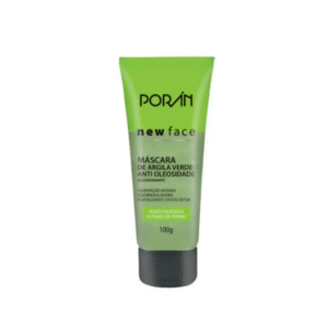 MASCARA DE ARGILA VERDE ANTIOLEOSIDADE 100 G NEW FACE - PORAN