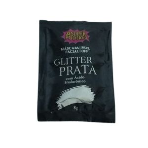 MASCARA FACIAL PEEL OFF GLITTER PRATA 8 G -SUPER PODERES