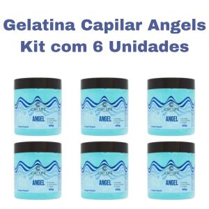 KIT GELATINA CAPILAR ANGELS 500G ( KIT COM 6 UNIDADES ) - CAP LIFE