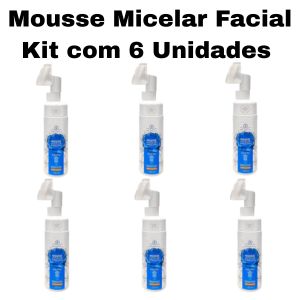 KIT MOUSSE MICELAR SULFATE FREE ( KIT COM 6 UNIDADE ) PHALLEBEAUTY
