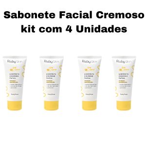 KIT SABONETE FACIAL CREMOSO ON/OFF 100ML ( KIT COM 4 UNI ) - RUBY ROSE
